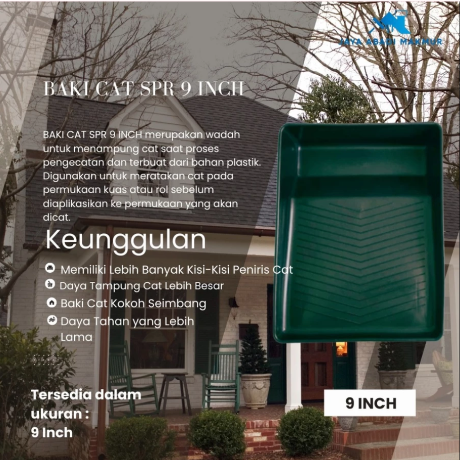 Baki Cat SPR 9 Inch / Wadah Cat