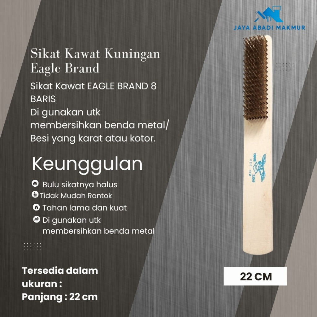 Sikat Kawat Kuningan Eagle Brand