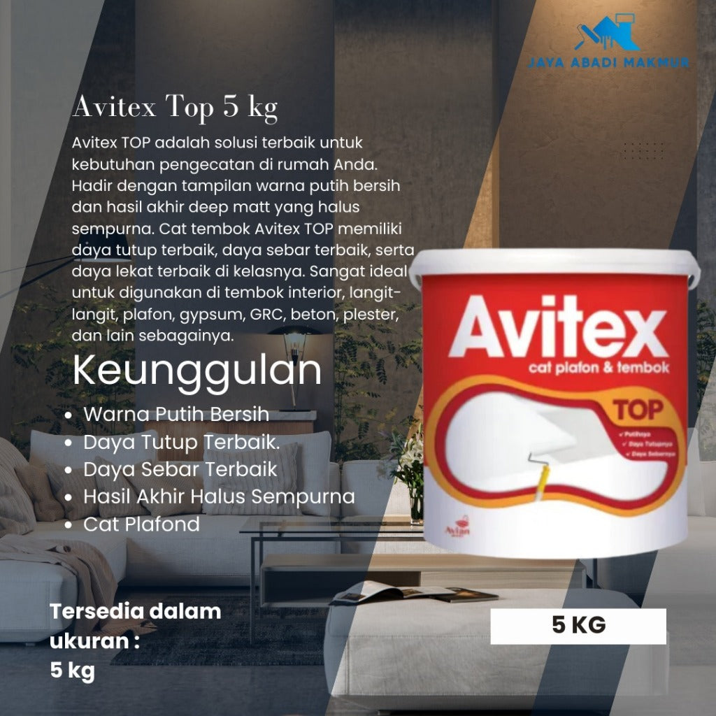 Avian Brands Avitex Top 5 kg / Cat Plafon dan Tembok