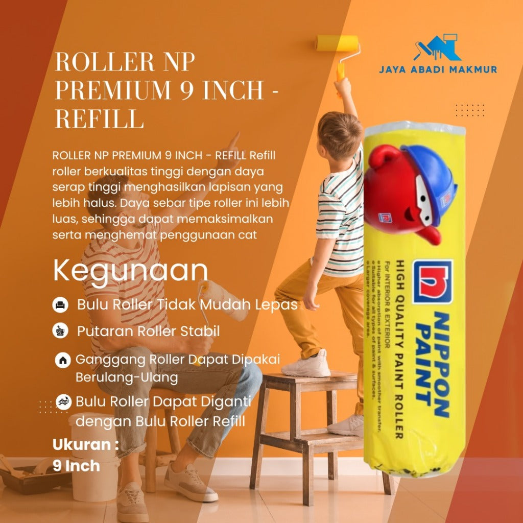 Roller Nippon Paint Premium 9 Inch-Set Refill