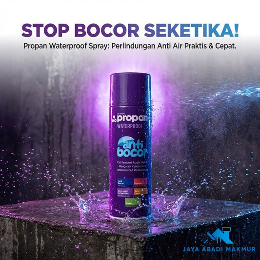 Aerosol Anti Bocor Waterproofing Spray 600ml - Cat Semprot Tambal Atap Genteng Dak Beton Pipa Besi PVC