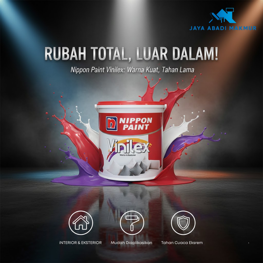 Nippon Paint Vinilex 5 kg Cat Tembok Interior dan Eksterior / Warna Ready Pack