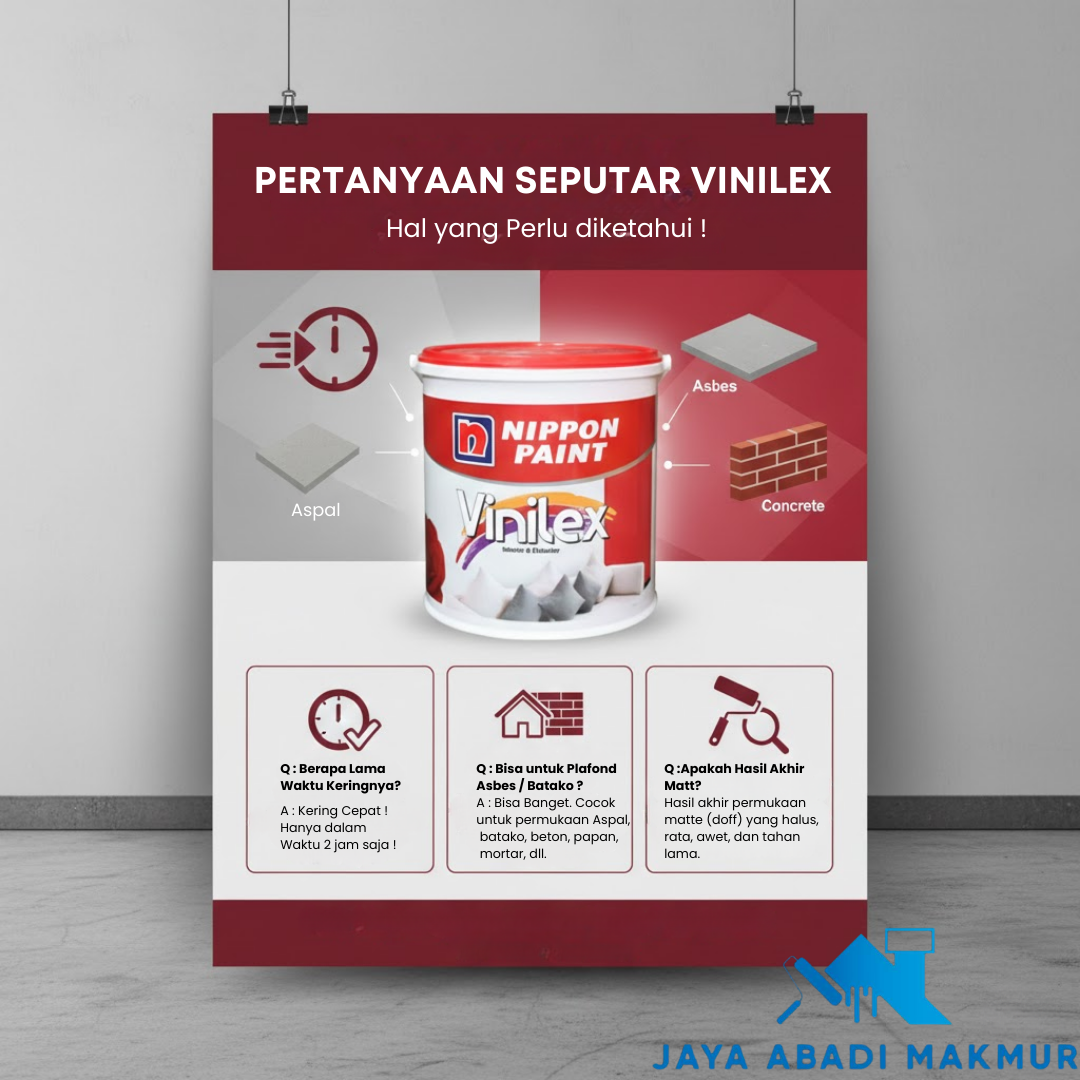 Nippon Paint Vinilex Tinting 5 kg Cat Tembok Interior dan Eksterior (ET 2)