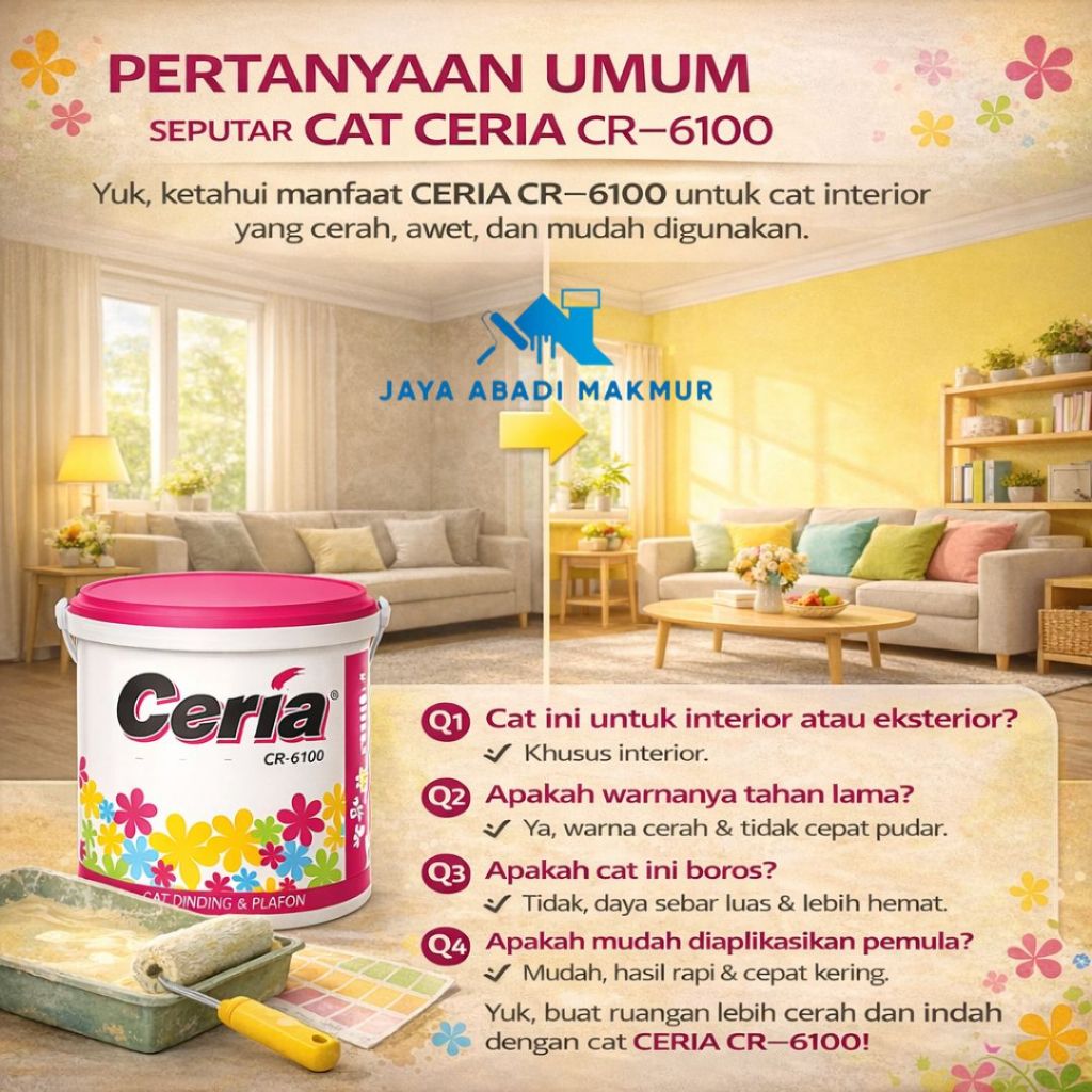 Propan Ceria 6100 5 kg Cat Tembok Interior Harga Ekonomis