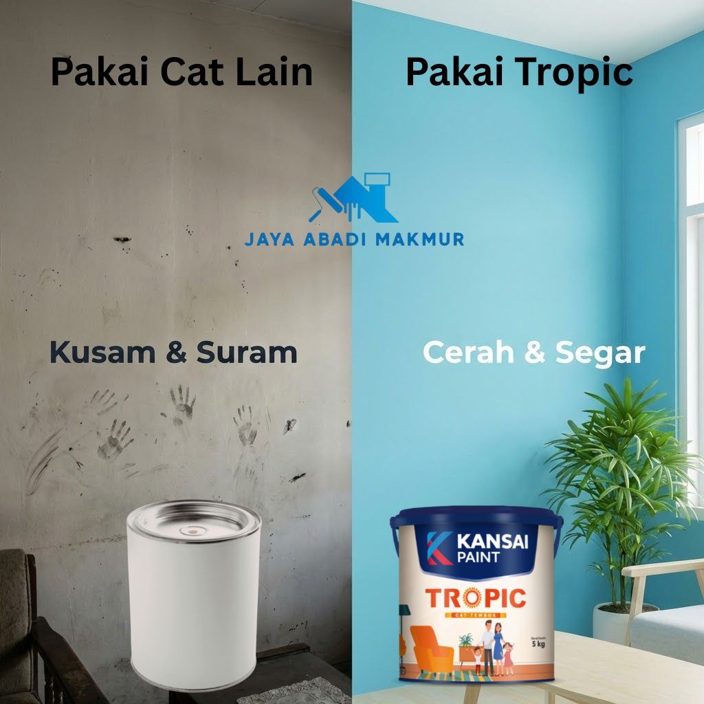 Kansai Paint Tropic 5 kg Cat Tembok Interior Harga Ekonomis