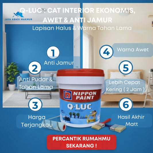 Nippon Paint Q-LUC 18 kg / Cat Tembok Interior Harga Ekonomis