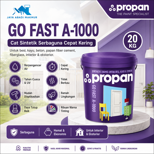 Propan Go Fast A-1000 Doff 20 Liter / Cat Synthetic Waterbased / Warna Custom / Propan Tinting / Katalog Go Fast
