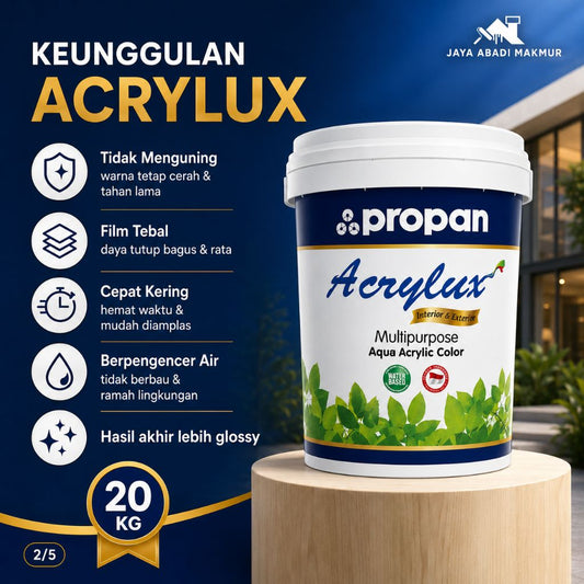 Propan Acrylux AAC 955 Gloss 20 kg / Cat Duco Waterbased / Warna Custom / Propan Tinting
