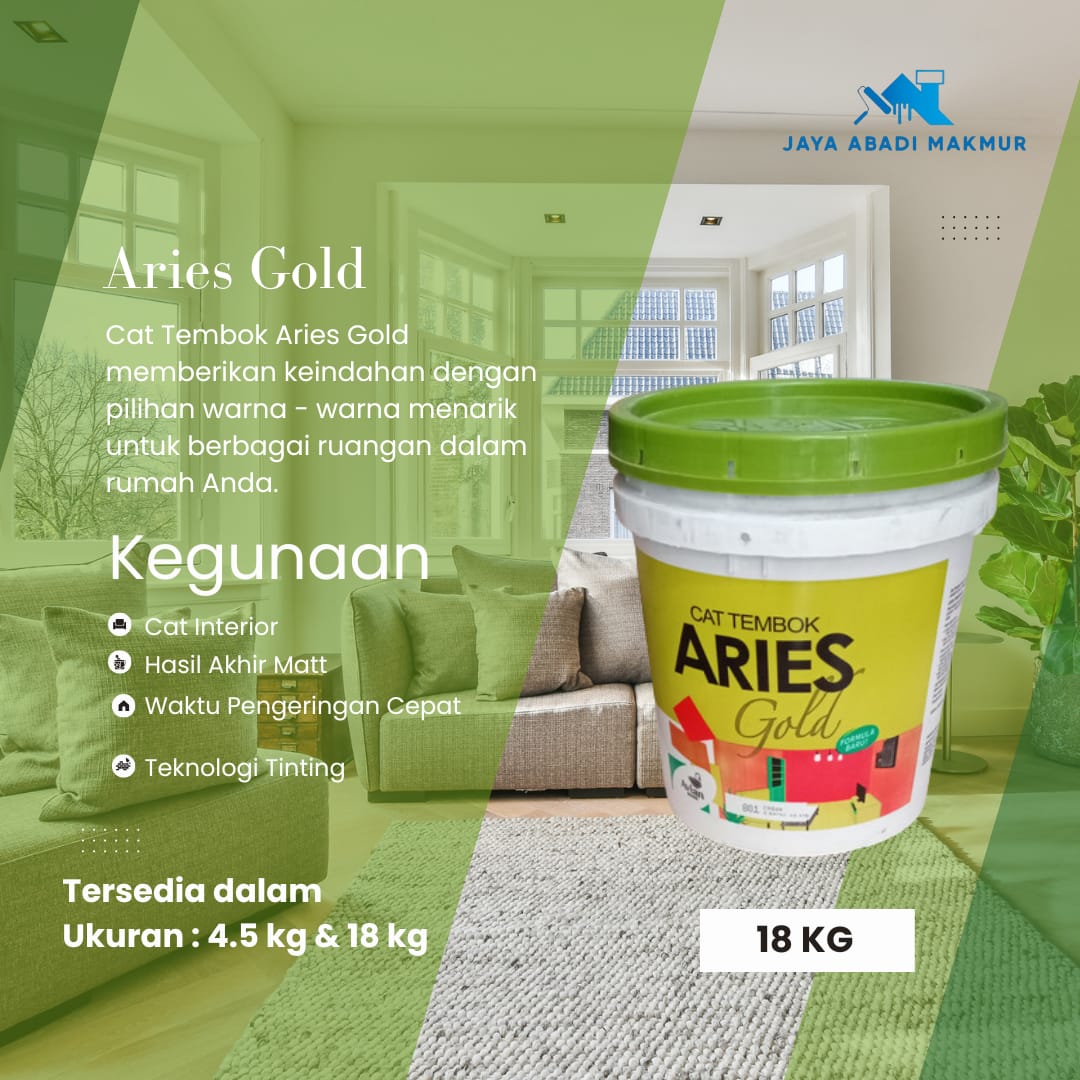 Avian Brands Aries Gold 18 kg Cat Tembok Interior Harga Ekonomis