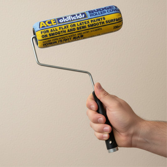 Ace Oldfields Budget Roller Set 230mm 9 Inch - Kuas Roll Cat Tembok & Plafon Original - Hasil Halus Anti Garis