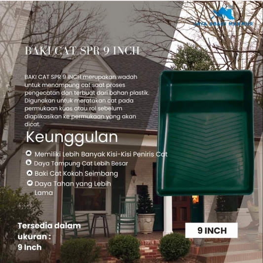 Baki Cat SPR 9 Inch / Wadah Cat