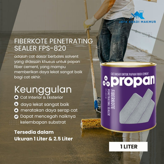 Fiberkote Penetrating Sealer FPS-820 - Cat Dasar GRC / Fiber Cement Anti Alkali (1L & 2.5L)
