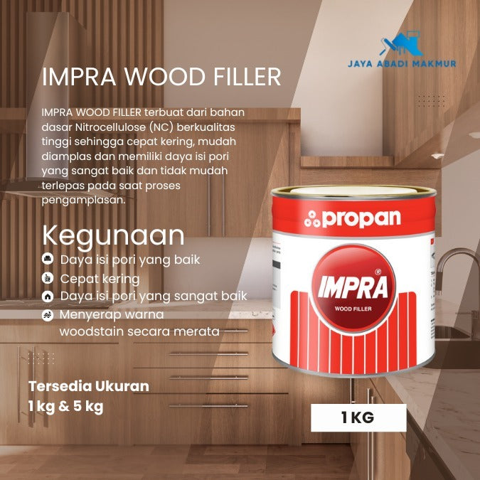 Propan Impra Wood Filler 1 kg / Dempul Kayu