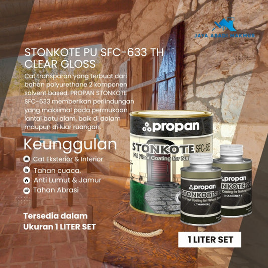 Propan Stonkote SFC 633 TH 1 Liter set / Pelapis Lantai Batu Alam