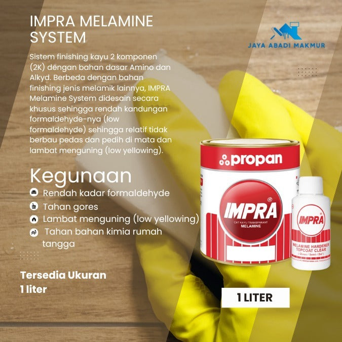 Propan Impra Melamine System 1 Liter Set / Cat Melamine Kayu – Jaya ...