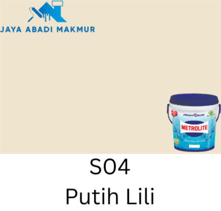 Pacific Paint Metrolite Acrylic Emulsion 3 Liter / Cat Dinding Interior / Pacific Tinting (et 1)