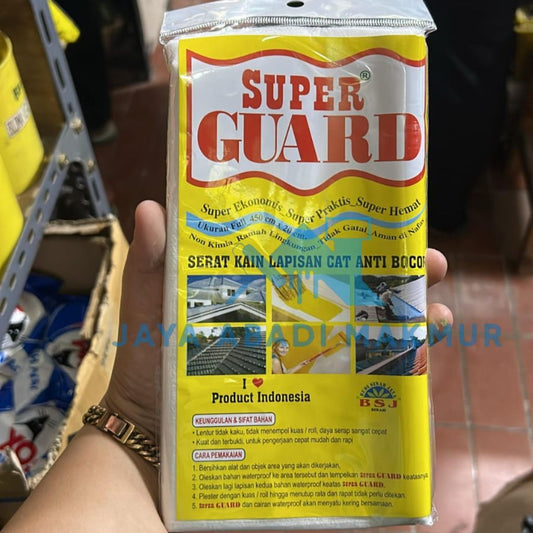 Super Guard Serat Fiber Tisu [4.5 Meter] - Kain Kasa Penguat Cat Anti Bocor - Penambal Retak