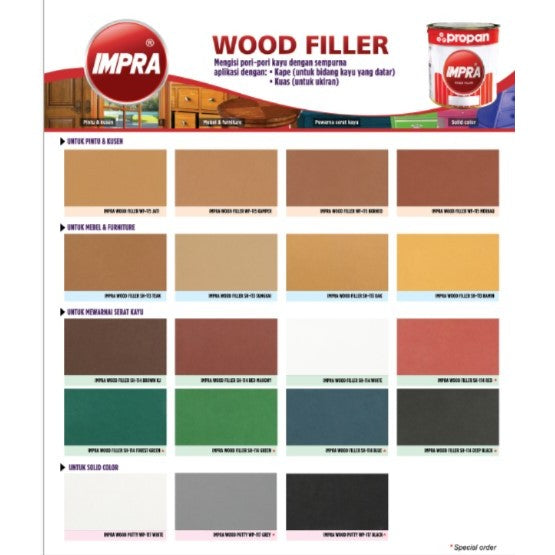 Propan Impra Wood Filler 1 kg / Dempul Kayu