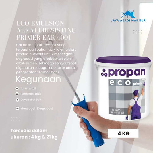 Propan Eco Emulsion Alkali Resisting Primer EAR-4001 4 kg / Cat Dasar Tembok Tahan Alkali