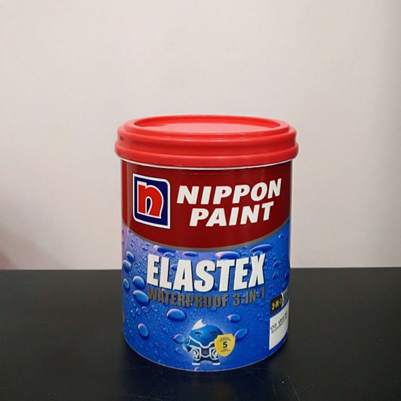 Nippon Paint Elastex Waterproof 3 in 1 1 kg / Cat Pelapis Anti Bocor / Warna Ready Pack