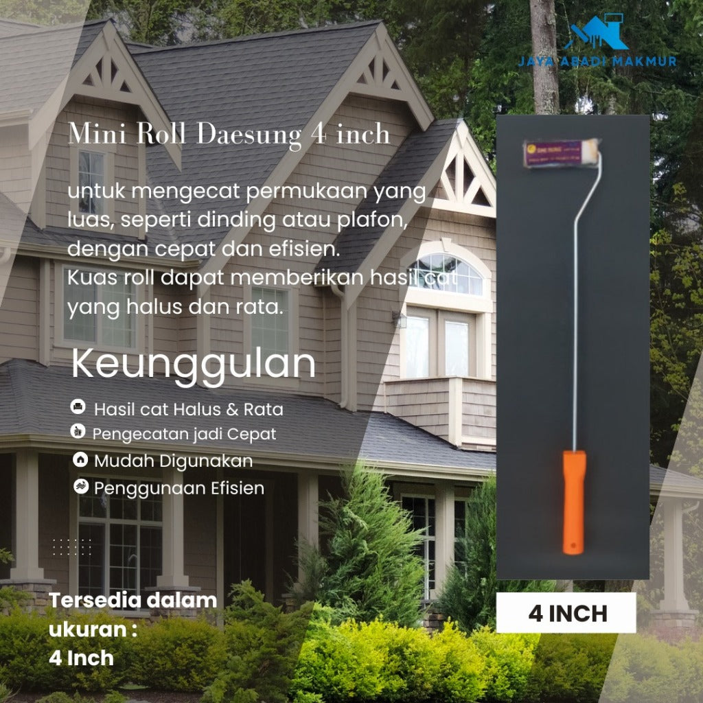 Mini Roll Daesung 4 inch / Mini Roll Cat Minyak dan Cat Air