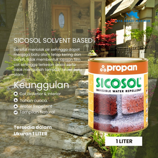 Propan Sicosol Solvent Based Invisible Water Repellent 1 Liter
