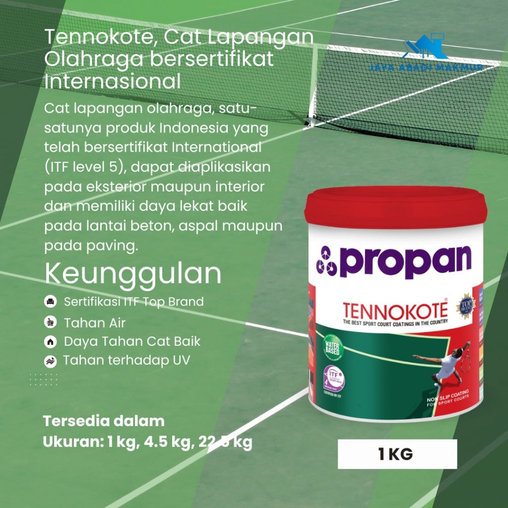 Propan Tennokote TNK-1000 1 kg / Cat Lapangan Olahraga / Warna Ready Pack
