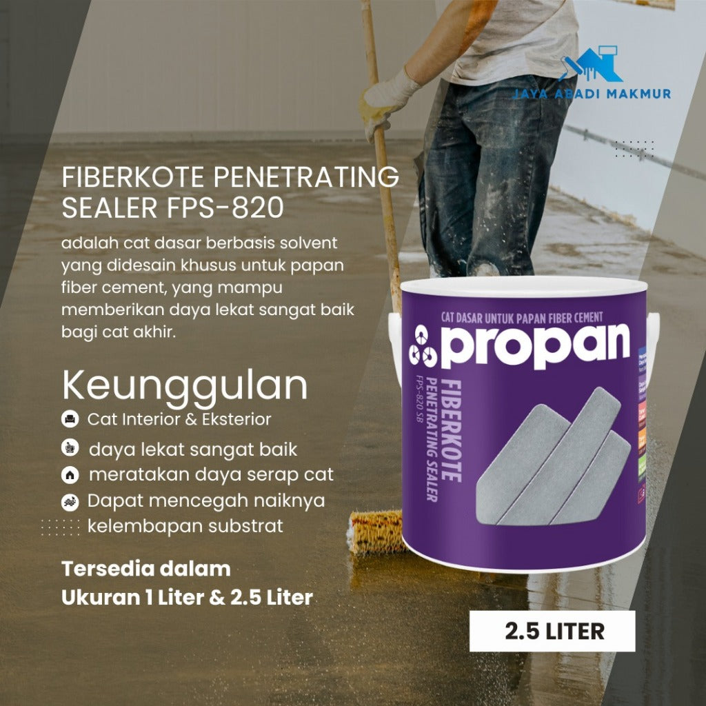 Fiberkote Penetrating Sealer FPS-820 - Cat Dasar GRC / Fiber Cement Anti Alkali (1L & 2.5L)