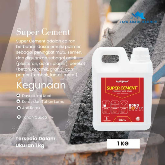 Aquaproof Super Cement 1 kg / Cairan Peningkat Mutu Semen