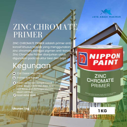 Nippon Paint Zinc Chromate Primer 1 kg / Cat Meni Besi Anti Korosif