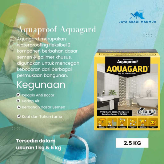 Aquaproof Aquagard / Pelapis Anti Bocor 2 Komponen Berbahan Dasar Semen
