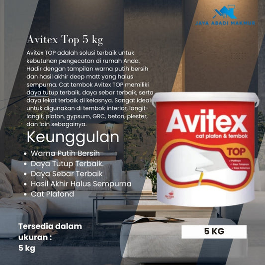 Avian Brands Avitex Top 5 kg / Cat Plafon dan Tembok