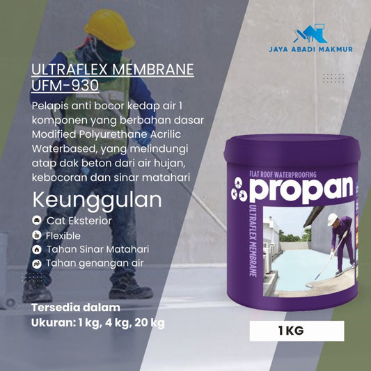 Propan Ultraflex Membrane UFM-930 1 kg Warna Light Grey / Cat Pelapis Dak Anti Bocor