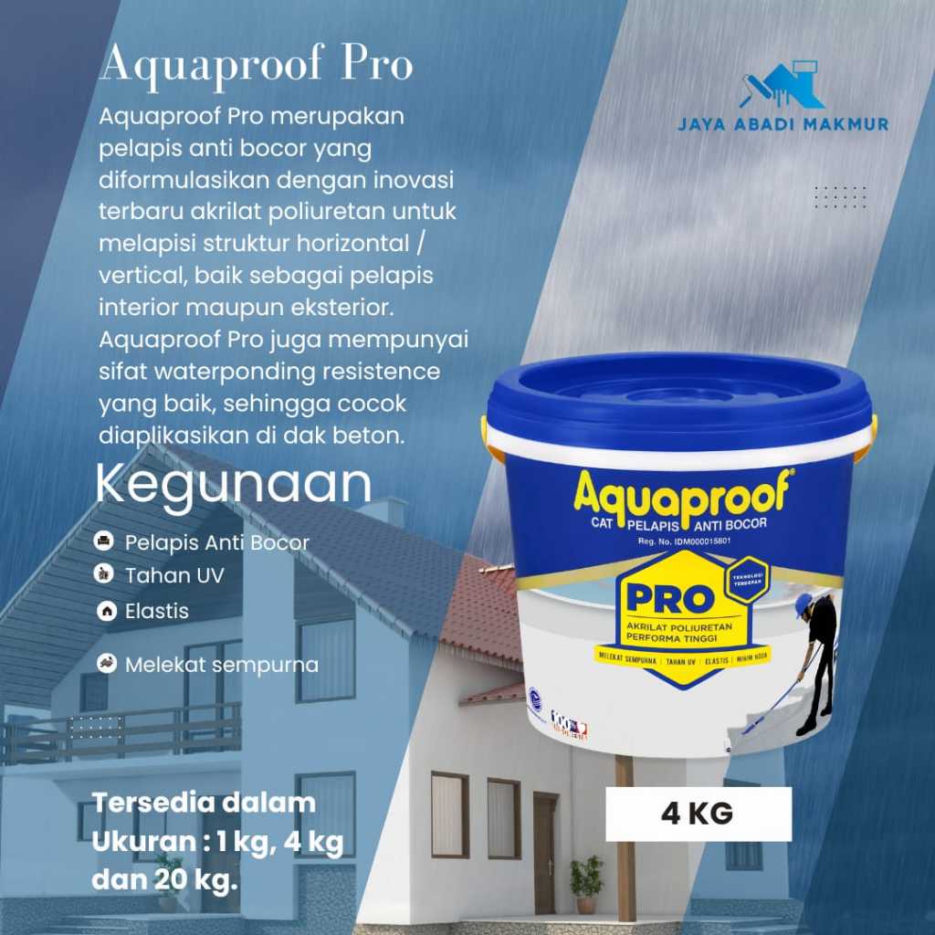 Aquaproof PRO 4 kg / Cat Pelapis Dak Anti Bocor