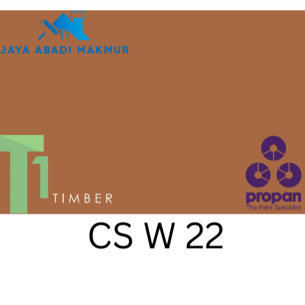 Propan Woodstain 633 Gloss 1 Liter / Cat Politur Waterbased / Warna Custom / Propan Tinting