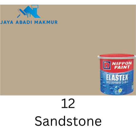 Nippon Paint Elastex Waterproof 3 in 1 1 kg / Cat Pelapis Anti Bocor / Warna Ready Pack