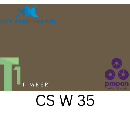 Propan Woodstain 633 Gloss 1 Liter / Cat Politur Waterbased / Warna Custom / Propan Tinting