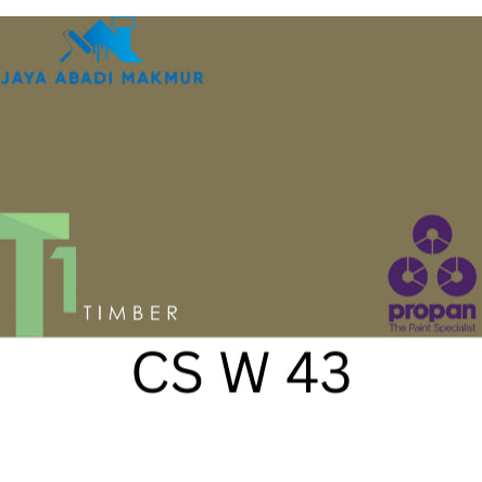 Propan Woodstain 633 Gloss 1 Liter / Cat Politur Waterbased / Warna Custom / Propan Tinting
