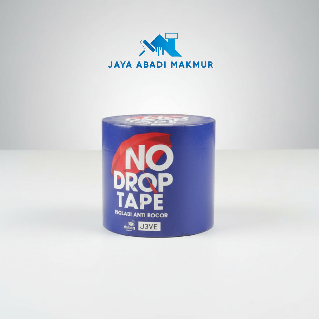 No Drop Tape Isolasi Anti Bocor Waterproof Ukuran 10 cm x 5 M - Lakban Penambal Atap Seng Pipa & Tembok (Bisa Dicat)