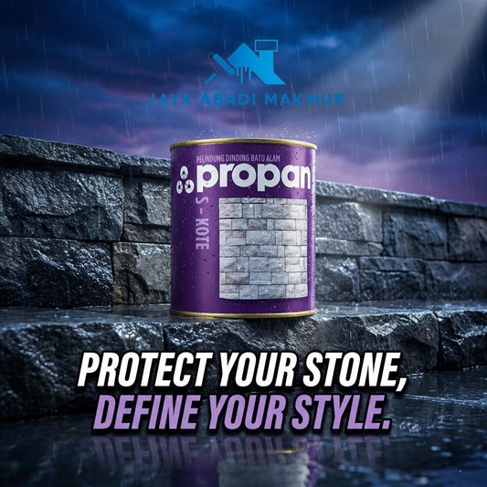 PROPAN 0.9L  S-KOTE Cat Batu Alam  Candi  Bata - Coating Pelindung Anti Lumut & Jamur [Gloss  Doff]