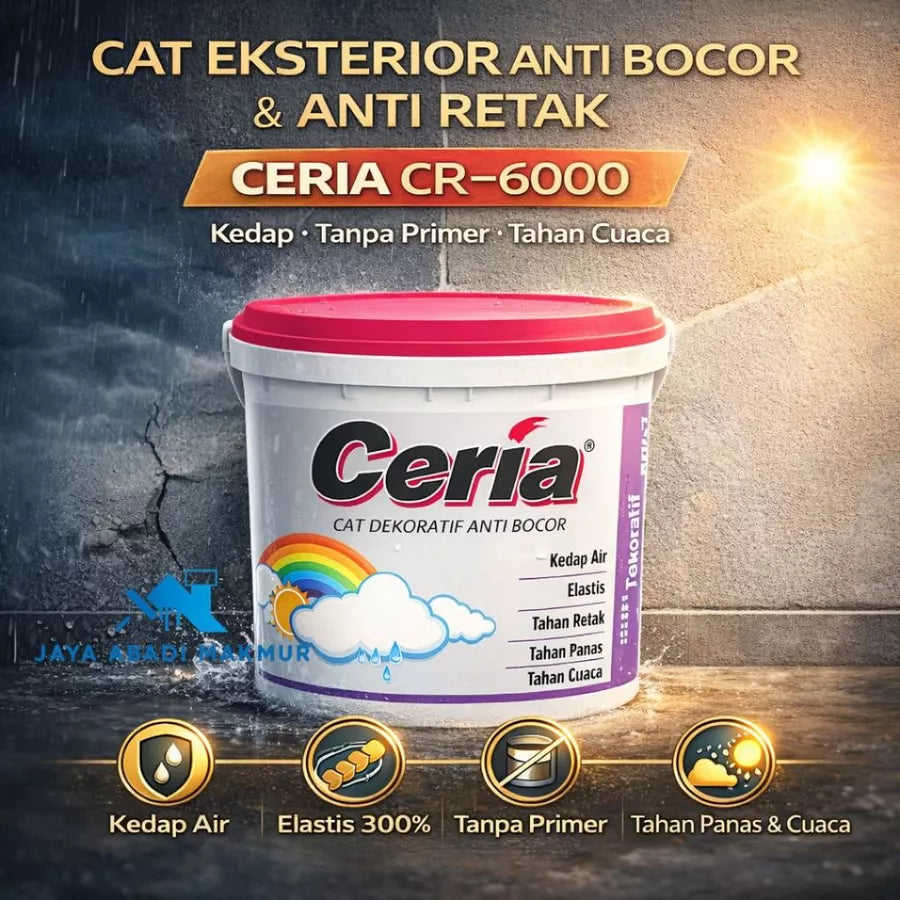 Propan CERIA CR-6000 4 kg Cat Tembok Eksterior Anti Bocor/Cat Tinting / Katalog Ceria
