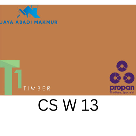 Propan Woodstain 633 Gloss 1 Liter / Cat Politur Waterbased / Warna Custom / Propan Tinting