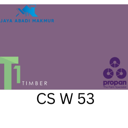 Propan Woodstain 633 Gloss 1 Liter / Cat Politur Waterbased / Warna Custom / Propan Tinting