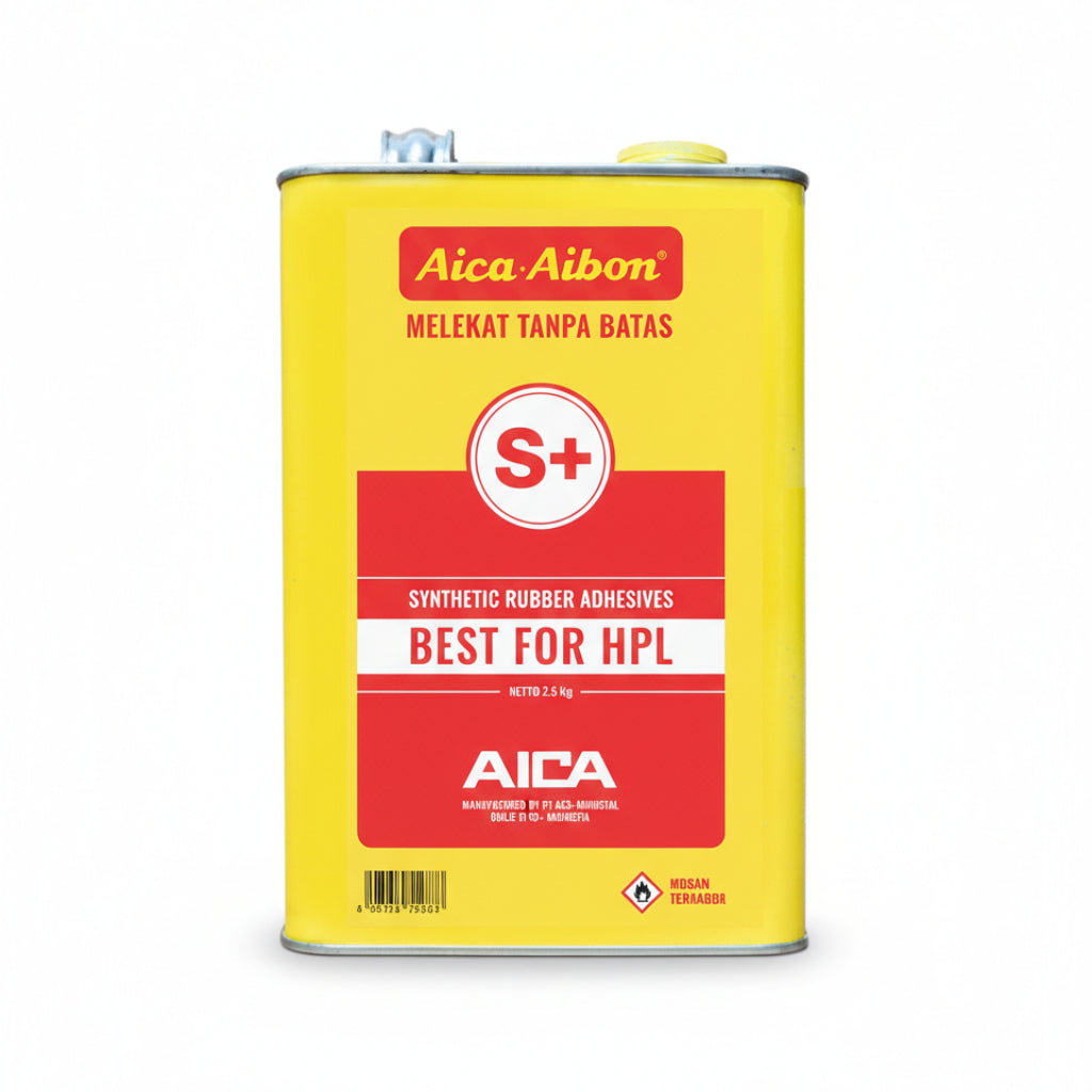 Lem Aica Aibon 601 Asli 300/700/2.5 kg - Lem Kuning Perekat HPL Kayu Kulit Spons & Logam - Super Kuat Japan Quality