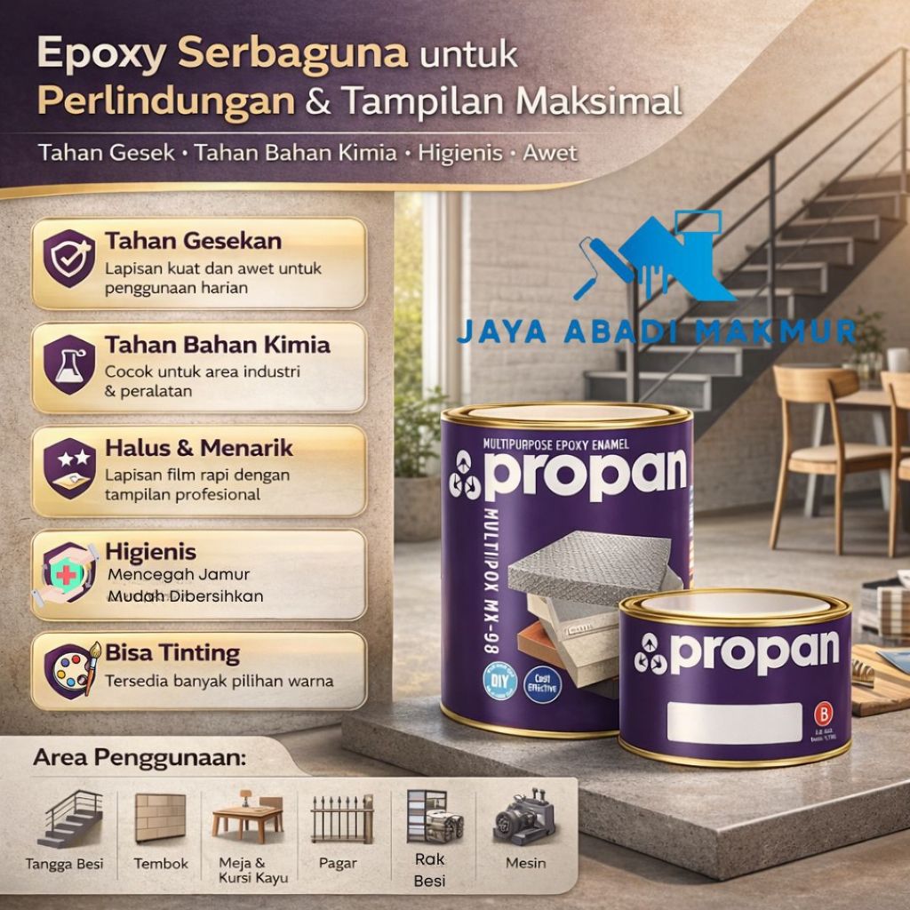 Propan MULTIPOX MX-98 Cat Epoxy Serbaguna Anti Jamur & Kimia - Set 1kg