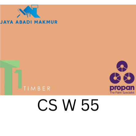 Propan Woodstain 633 Gloss 1 Liter / Cat Politur Waterbased / Warna Custom / Propan Tinting