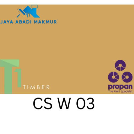 Propan Woodstain 633 Gloss 1 Liter / Cat Politur Waterbased / Warna Custom / Propan Tinting