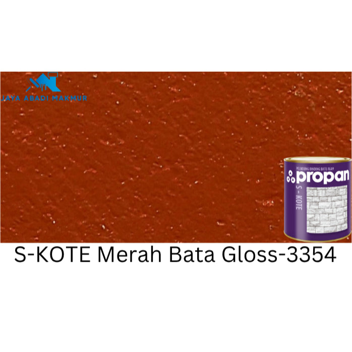 PROPAN 0.9L  S-KOTE Cat Batu Alam  Candi  Bata - Coating Pelindung Anti Lumut & Jamur [Gloss  Doff]