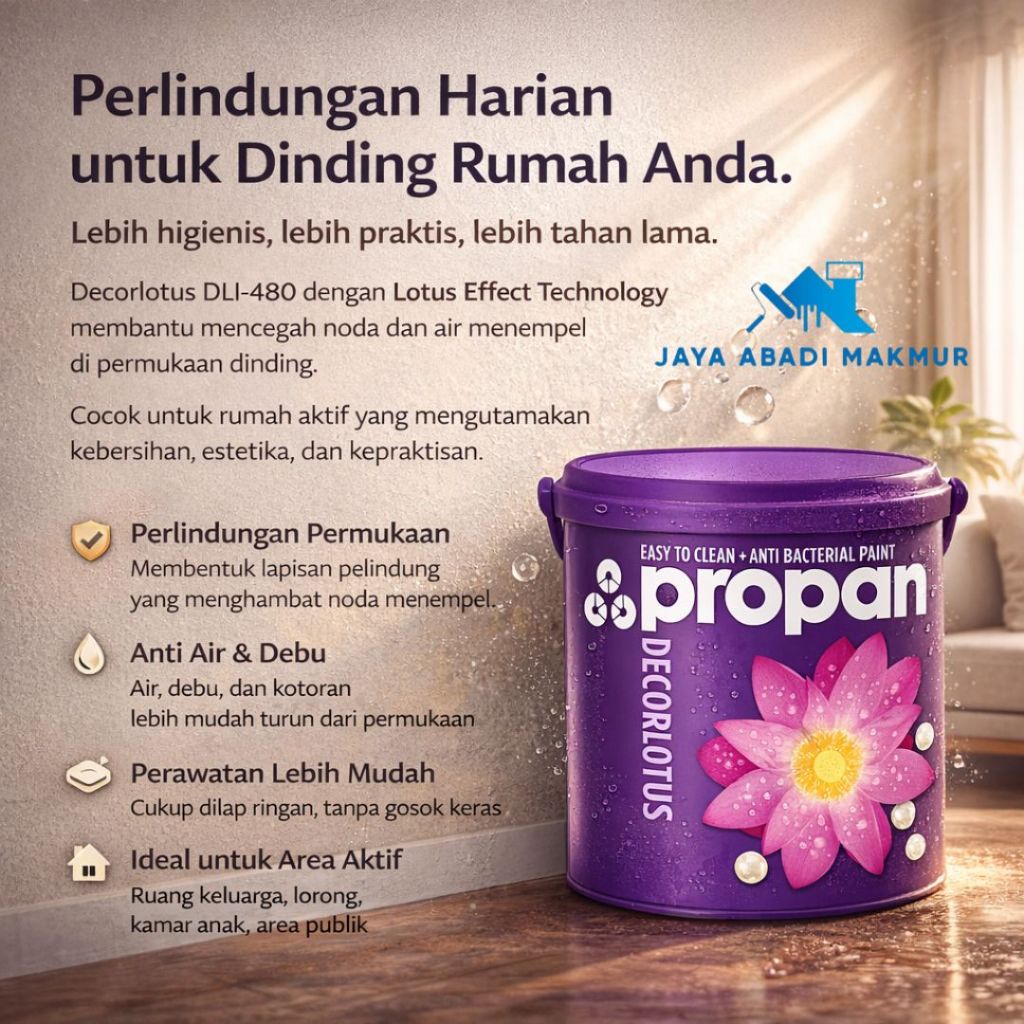 Propan Decorlotus DLI-480 20 Liter  Cat Interior Anti Noda & Anti Bakteri  - Katalog Propan 1232 Colour Fashion - Et 1
