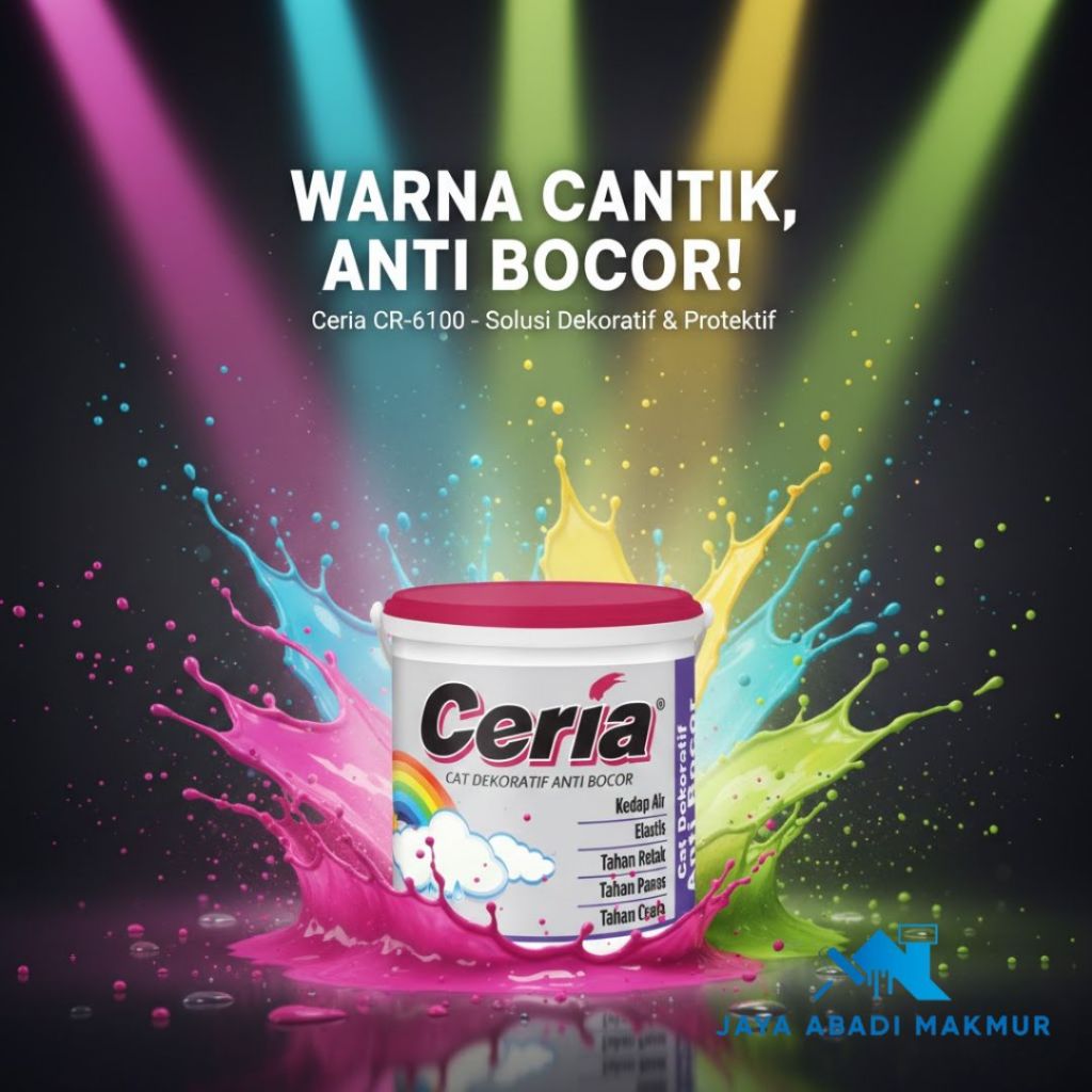 Propan CERIA CR-6000 4 kg Cat Tembok Eksterior Anti Bocor Waterproof Katalog Propan 1232 Colour Fashion ( et 13 )